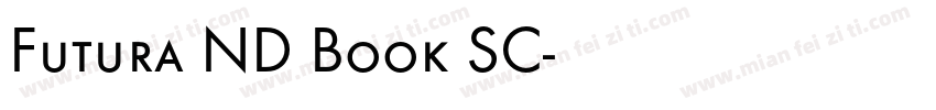 Futura ND Book SC字体转换